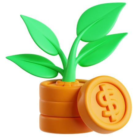 Croissance des investissements  3D Icon