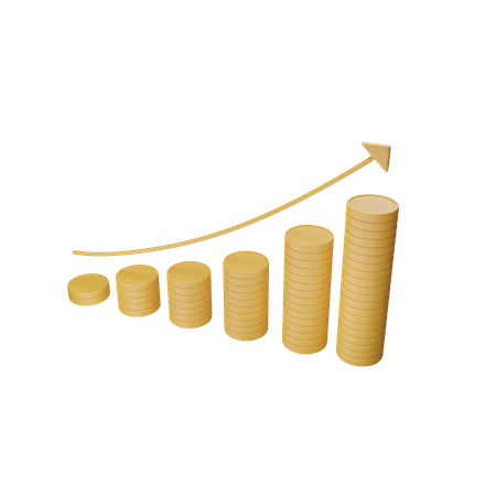 Croissance des investissements  3D Icon