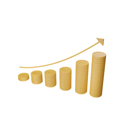 Croissance des investissements  3D Icon