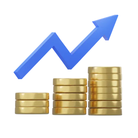 Croissance des investissements  3D Icon