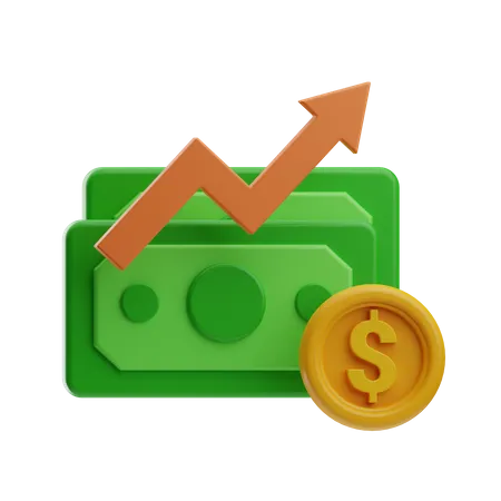 Investissement de croissance  3D Icon