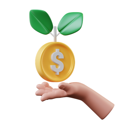Investissement financier  3D Icon