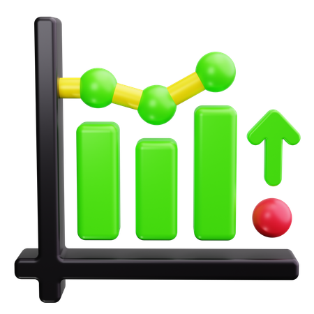 Graphique d'investissement  3D Icon