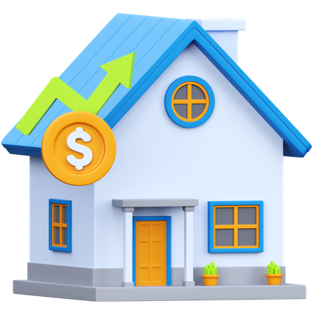 Investissement immobilier  3D Icon