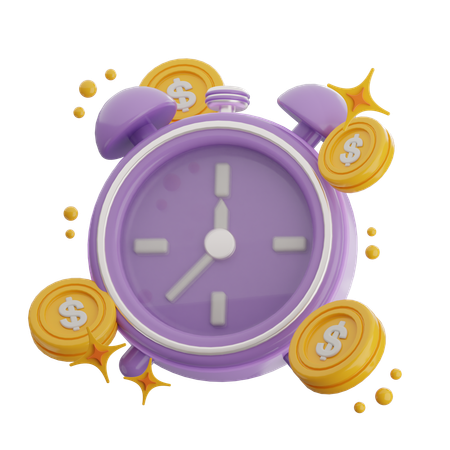 Investissement en temps  3D Icon