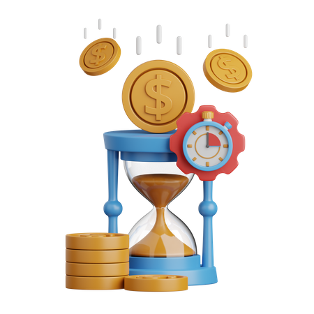 Investissement en temps  3D Icon