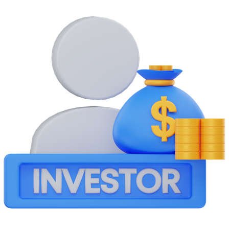 Investisseur  3D Icon