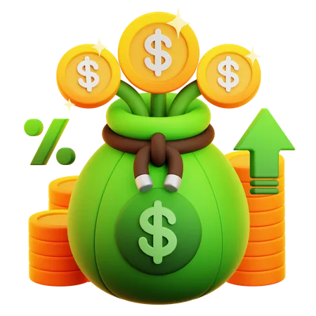 Investition  3D Icon