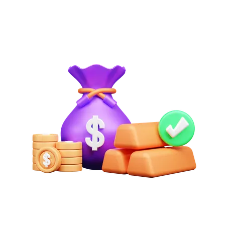 Investition  3D Icon