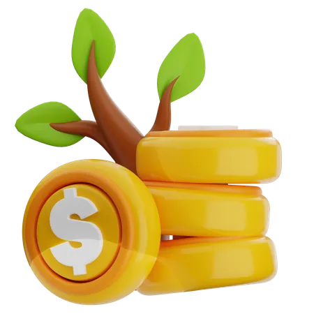 Investition  3D Icon