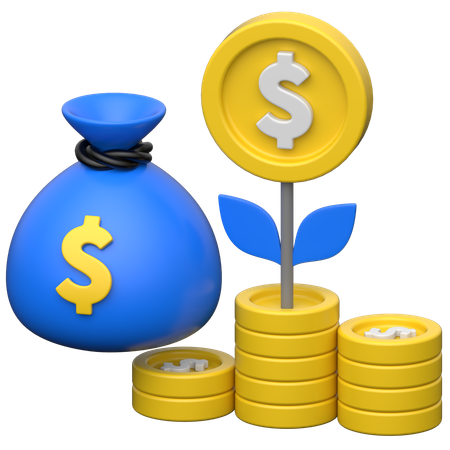 Investition  3D Icon