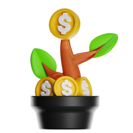 Investition  3D Icon