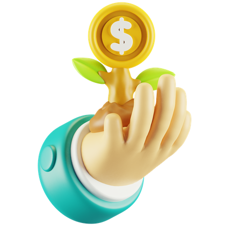 Investition  3D Icon