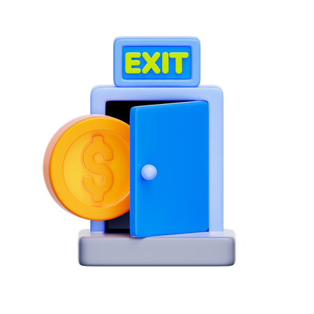 Investitions-Exit-Strategie  3D Icon