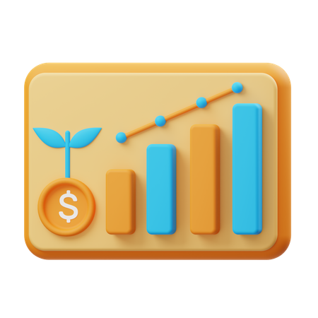 Investitionsbericht  3D Illustration