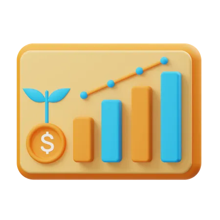 Investitionsbericht  3D Illustration