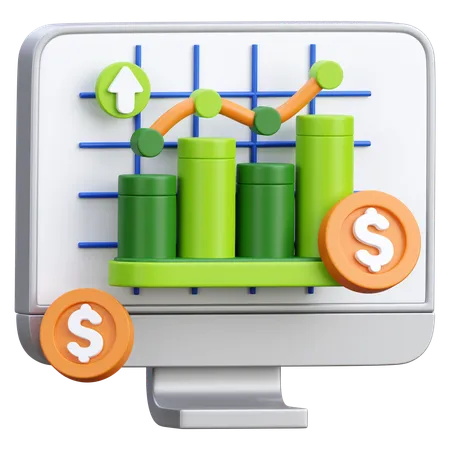 Investitionsdiagramm  3D Icon