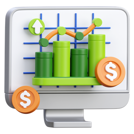 Investitionsdiagramm  3D Icon