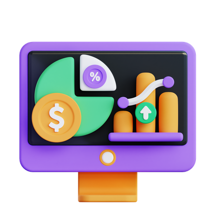Investitionsdiagramm 3D Icon