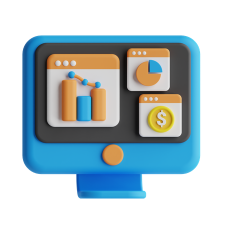 Investitionsdiagramm  3D Icon