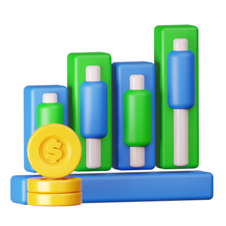 Investitionsdiagramm  3D Icon