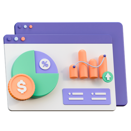 Investitionsdiagramm  3D Icon