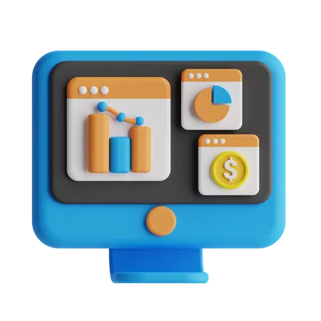 Investitionsdiagramm  3D Icon