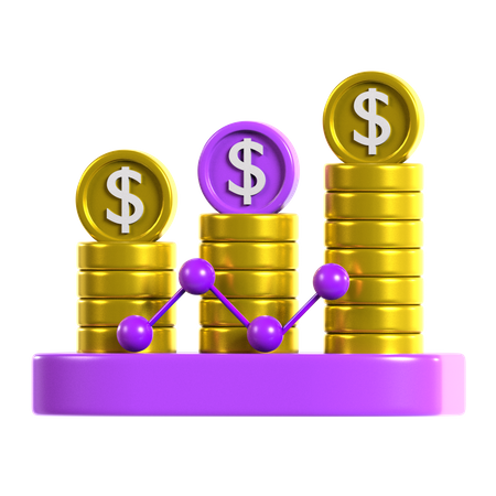 Investitionsdiagramm  3D Icon