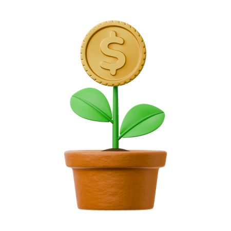 Investitionswachstum  3D Icon