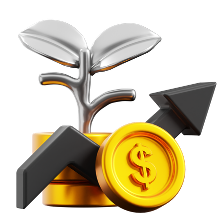 Investitionswachstum  3D Icon