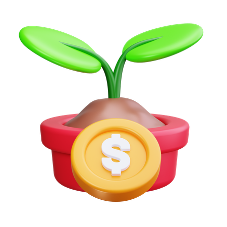 Investitionswachstum  3D Icon