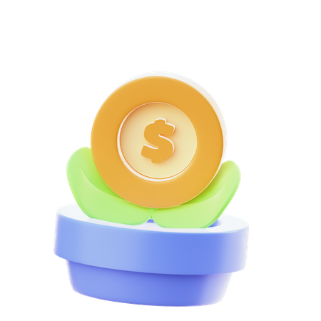 Investitionswachstum  3D Icon