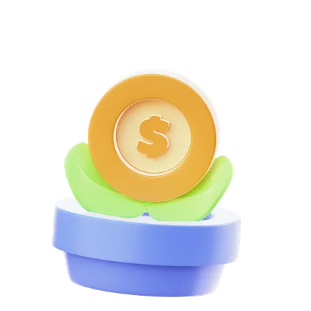 Investitionswachstum  3D Icon