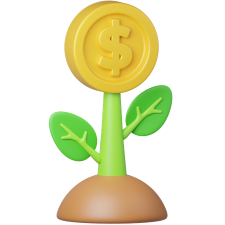 Investitionswachstum  3D Icon