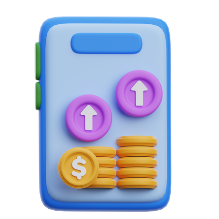 Investitionswachstum  3D Icon