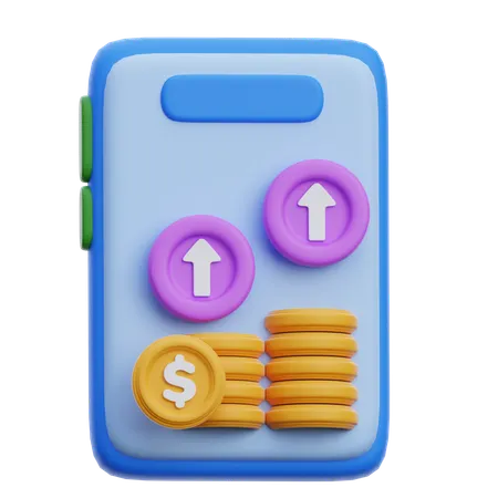 Investitionswachstum  3D Icon