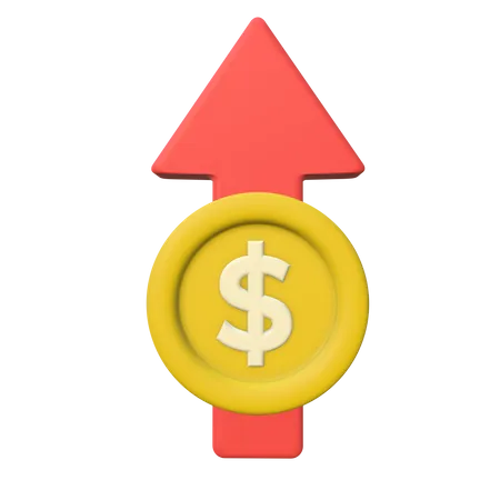 Investitionswachstum  3D Icon
