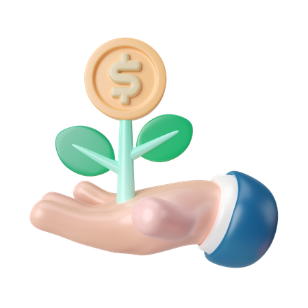 Investitionswachstum  3D Icon