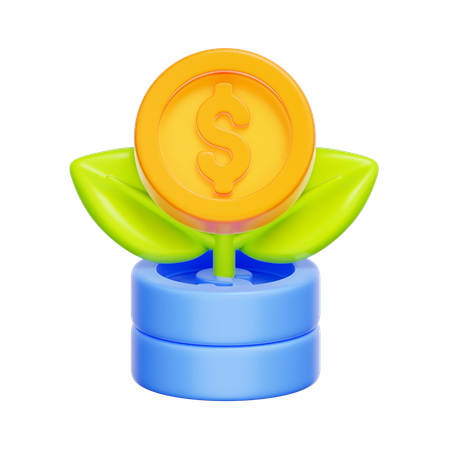 Investitionswachstumsanlage  3D Icon