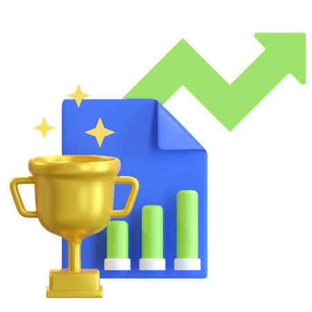 Investment Achievement  3D Icon