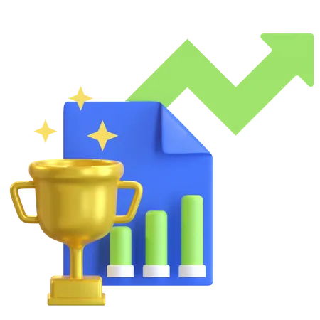 Investment Achievement  3D Icon