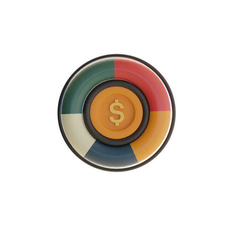 Investment Allocation  3D Icon