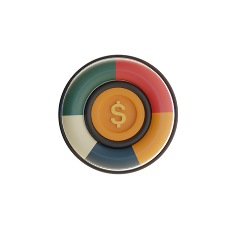 Investment Allocation  3D Icon