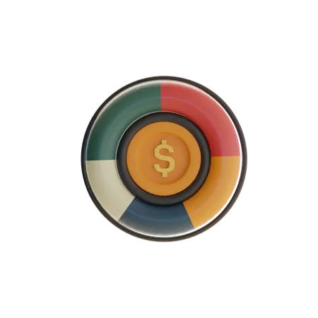 Investment Allocation  3D Icon