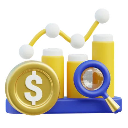 Investment Analysis  3D Icon