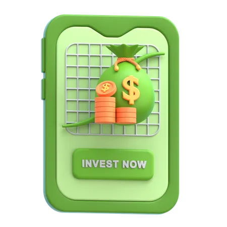 Investment App  3D Icon
