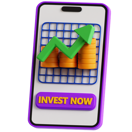 Investment App  3D Icon