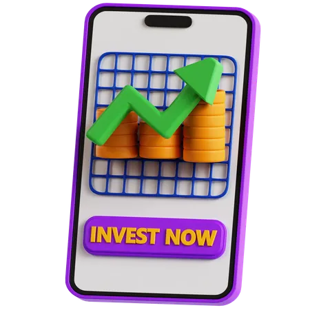 Investment App  3D Icon