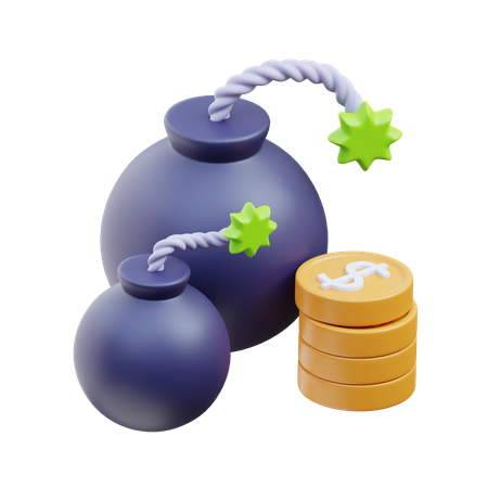 Investment Bomb  3D Icon