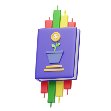 Investment Book 3D Icon